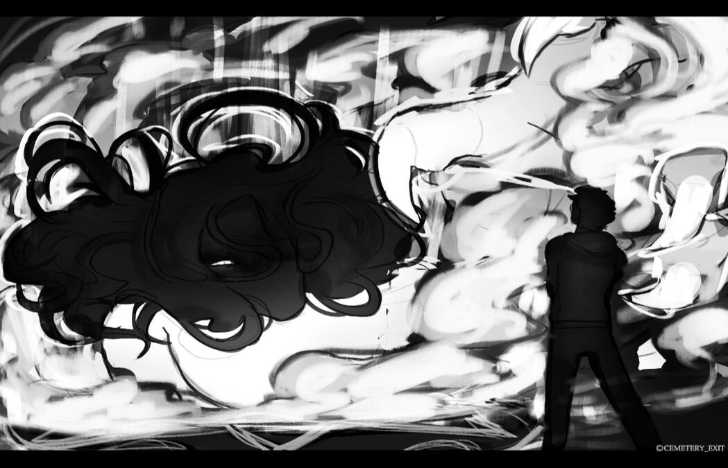 Monochrome, abstract background